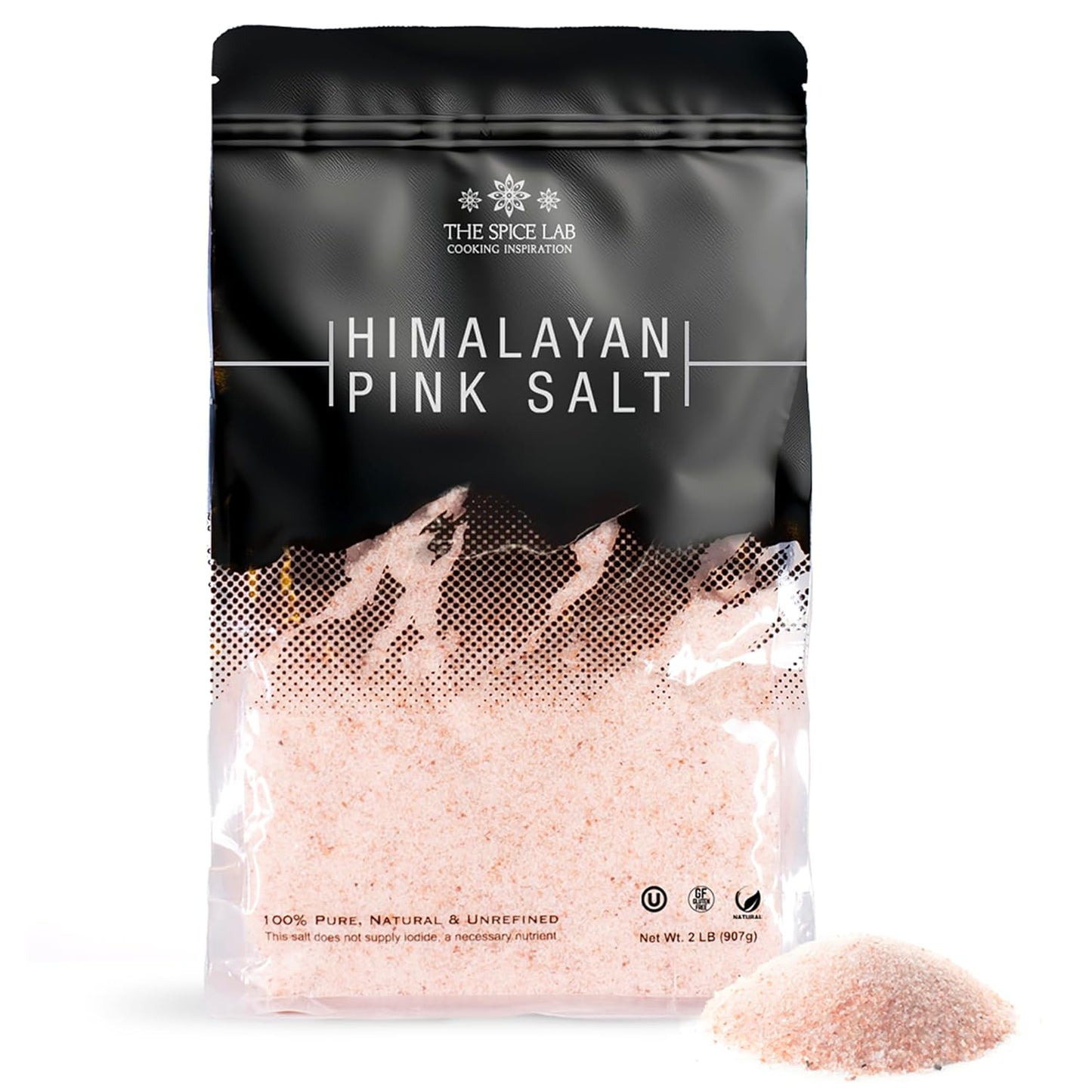 Premium Fine Himalayan Pink Salt - 2 Lb Bag | Nutrient-Rich Gourmet Salt for Healthier Cooking & Relaxation | Kosher Certified