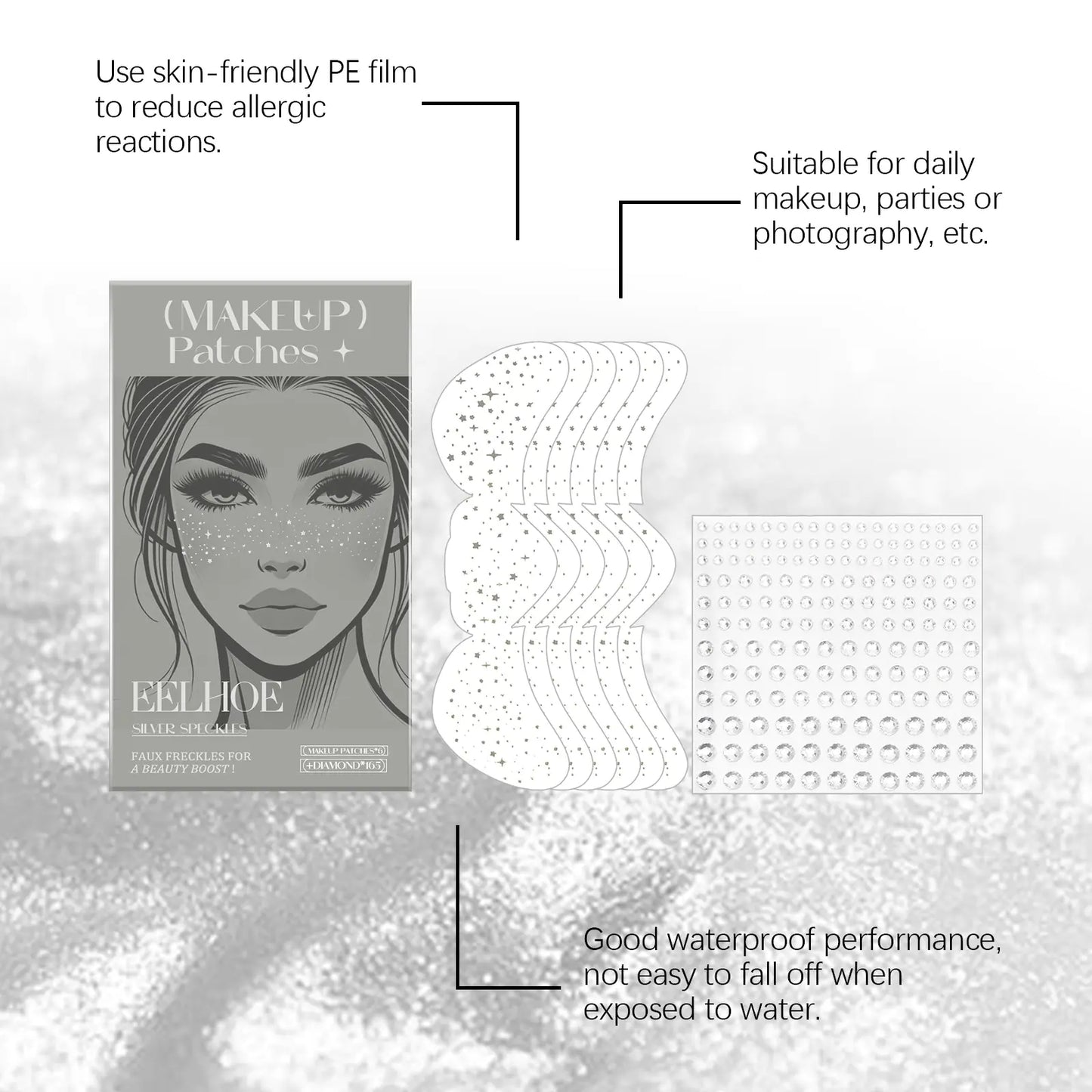 Glitter Spots Tattoo Sticker