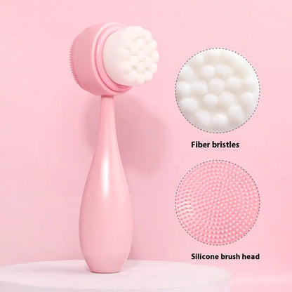 Facial Brush & Coral Fleece Hair Band Set