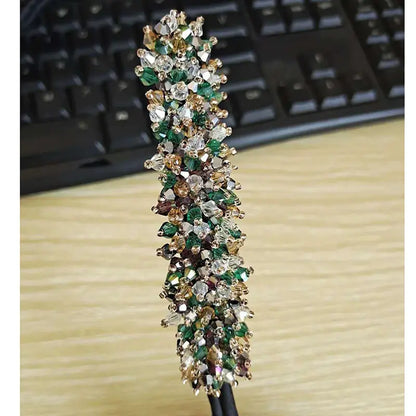 Korean Flower Bud Head Crystal Hairpin